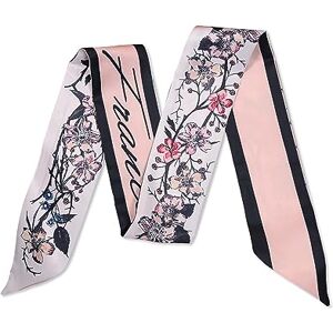 LumiSyne Écharpe En Soie Étroit Femme Filles Longue Imprimé Arbre Fleurs Motif Lettre Style Artistique Rétro Satin Cravate Cheveux Bandeau Au Poignet Poignée Ruban - Publicité LumiSyne Écharpe En Soie Étroit Femme Filles Longue Imprimé Arbre Fleurs Motif Lettre Style Artistique Rétro Satin Cravate Cheveux Bandeau Au Poignet Poignée Ruban - Publicité