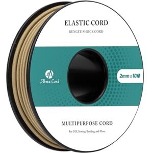 Abma Cord Fils Elastique 2mm x 10m Cordon Elastique Rond Corde Elastique Sandow Elastique Ficelle pour Bracelet, Masques, Collier, Bijoux, Chapeau, Camping Kaki - Publicité Abma Cord Fils Elastique 2mm x 10m Cordon Elastique Rond Corde Elastique Sandow Elastique Ficelle pour Bracelet, Masques, Collier, Bijoux, Chapeau, Camping Kaki - Publicité