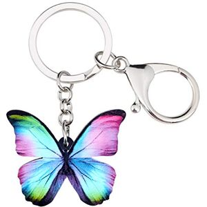 BONSNY Acrylique Floral Mignon Papillon Porte-Clés pour les Femmes Porte-Monnaie de Voiture Sacs Clés Insectes Bijoux Cadeaux Accessoires (Bleu) - Publicité BONSNY Acrylique Floral Mignon Papillon Porte-Clés pour les Femmes Porte-Monnaie de Voiture Sacs Clés Insectes Bijoux Cadeaux Accessoires (Bleu) - Publicité