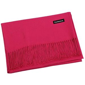 freesiom Echarpe Unisexe Homme Femme Hiver Automne Chaude Cachemire Longue Couleur Uni Frange Châle Foulard Tour Cache Cou Mode Simple Elegant Douce (Rose Fonce) - Publicité freesiom Echarpe Unisexe Homme Femme Hiver Automne Chaude Cachemire Longue Couleur Uni Frange Châle Foulard Tour Cache Cou Mode Simple Elegant Douce (Rose Fonce) - Publicité