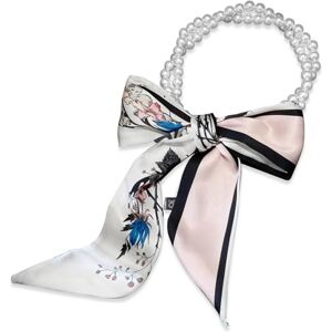 LumiSyne Foulard En Soie Collier Femme Filles Écharpe Maigre Longue Avec Collier De Perles Imprimé Fleurs Motif Lettre Rayures Style Élégant Simple Décoratif Cravate Foulard Cheveux Bandeau Au Poignet - Publicité LumiSyne Foulard En Soie Collier Femme Filles Écharpe Maigre Longue Avec Collier De Perles Imprimé Fleurs Motif Lettre Rayures Style Élégant Simple Décoratif Cravate Foulard Cheveux Bandeau Au Poignet - Publicité
