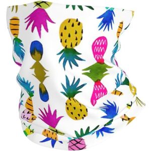 DUWAA Cache-cou coupe-vent imprimé ananas coloré, écharpe chaude, masque demi-visage respirant, masque de ski unisexe pour l'extérieur - Publicité DUWAA Cache-cou coupe-vent imprimé ananas coloré, écharpe chaude, masque demi-visage respirant, masque de ski unisexe pour l'extérieur - Publicité