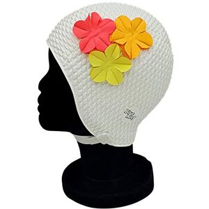 Blue Reef Rome Bonnet de bain à bulles à fleurs, style vintage et rétro, pour femme, avec 3 bouquets de fleurs en 3D, 3 couleurs tropicales, élégant, taille unique pour adultes avec sangle réglable - Publicité Blue Reef Rome Bonnet de bain à bulles à fleurs, style vintage et rétro, pour femme, avec 3 bouquets de fleurs en 3D, 3 couleurs tropicales, élégant, taille unique pour adultes avec sangle réglable - Publicité
