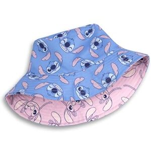 Disney Lilo et Stitch Girls Chapeau de Seau réversible Point Bleu et Design Ange Rose Chapeaux de Protection Solaire décontractés Accessoires en Tissu Doux pour Enfants - Publicité Disney Lilo et Stitch Girls Chapeau de Seau réversible Point Bleu et Design Ange Rose Chapeaux de Protection Solaire décontractés Accessoires en Tissu Doux pour Enfants - Publicité