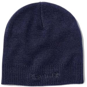 Timberland Knit Logo Beanie Béret Homme, Noir, Taille unique - Publicité Timberland Knit Logo Beanie Béret Homme, Noir, Taille unique - Publicité