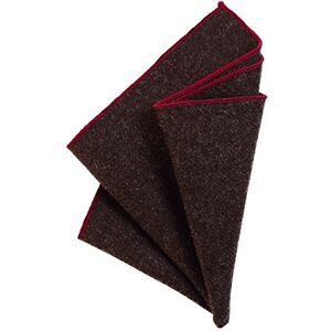 DonDon Mouchoir de poche pour homme 23 x 23 cm en coton, pliage facile, style Tweed monochrome brun foncé - Publicité DonDon Mouchoir de poche pour homme 23 x 23 cm en coton, pliage facile, style Tweed monochrome brun foncé - Publicité