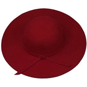 COMVIP Femme Élégance Capeline Vogue Cachemire Large Visière Chapeau Souple Rouge - Publicité COMVIP Femme Élégance Capeline Vogue Cachemire Large Visière Chapeau Souple Rouge - Publicité