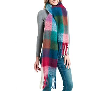 Aodafei Echarpe Femme Hiver Plaid,Grande écharpes Femmes Longues Chaude Écharpe Châle Plaid Multicolore,Rose Bleu Arc-en-ciel,xxl - Publicité Aodafei Echarpe Femme Hiver Plaid,Grande écharpes Femmes Longues Chaude Écharpe Châle Plaid Multicolore,Rose Bleu Arc-en-ciel,xxl - Publicité