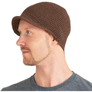 CHARM Chapeau Homme Bonnet À Visiere Casquette Femme Hiver 100% Coton Crochet Calot Crâne avec Bord Kufi Chimio À Rebord Abat-Jour Style Surfeur Plage Brun - Publicité CHARM Chapeau Homme Bonnet À Visiere Casquette Femme Hiver 100% Coton Crochet Calot Crâne avec Bord Kufi Chimio À Rebord Abat-Jour Style Surfeur Plage Brun - Publicité