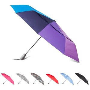 totes Parapluie pliable homme et femme avec ouverture automatique, protection solaire et coupe-vent, Arc-en-ciel, 43" Canopy - Publicité totes Parapluie pliable homme et femme avec ouverture automatique, protection solaire et coupe-vent, Arc-en-ciel, 43" Canopy - Publicité