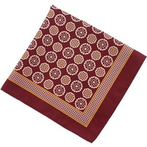 MALSSE Mouchoir traditionnel pour homme, imprimé coloré, carré, doux pour un look tendance, tissu doux, H, taille unique - Publicité MALSSE Mouchoir traditionnel pour homme, imprimé coloré, carré, doux pour un look tendance, tissu doux, H, taille unique - Publicité
