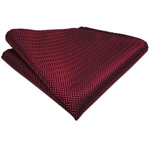 TigerTie Designer pochette en bordeaux rayé taille 25 x 25 cm - Publicité TigerTie Designer pochette en bordeaux rayé taille 25 x 25 cm - Publicité
