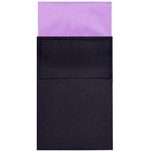 DonDon Mouchoir carré Pochette de costume pour homme pré-plié sur carton avec taille ajustable lilas - Publicité DonDon Mouchoir carré Pochette de costume pour homme pré-plié sur carton avec taille ajustable lilas - Publicité