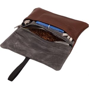 Simaru Blague à Tabac en Vrai Cuir – Tanné au Végétal – Pochette à Tabac à Rouler avec Compartiments pour Filtres et Papiers – Compacte, Portable, Durable – Idée Cadeau Parfaite (Marron) - Publicité Simaru Blague à Tabac en Vrai Cuir – Tanné au Végétal – Pochette à Tabac à Rouler avec Compartiments pour Filtres et Papiers – Compacte, Portable, Durable – Idée Cadeau Parfaite (Marron) - Publicité