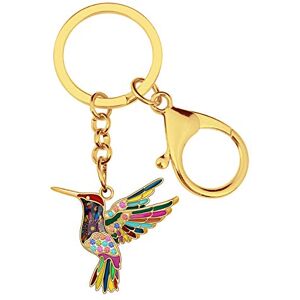 WEVENI Émail Alliage Cristal Colibri Porte-clés Oiseaux Charms pour les Femme Filles Sac Portefeuille de Voiture (Multicolore) - Publicité WEVENI Émail Alliage Cristal Colibri Porte-clés Oiseaux Charms pour les Femme Filles Sac Portefeuille de Voiture (Multicolore) - Publicité