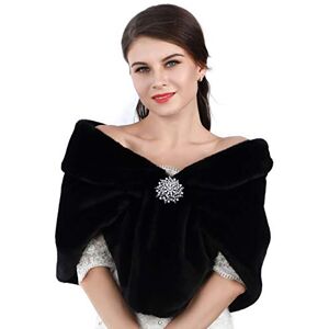 Unicra Écharpes et châles en fausse fourrure brune pour femmes Faux fourrure de renard pour mariage Étole en fausse fourrure pour mariée et demoiselles d'honneur, Noir , Taille Unique - Publicité Unicra Écharpes et châles en fausse fourrure brune pour femmes Faux fourrure de renard pour mariage Étole en fausse fourrure pour mariée et demoiselles d'honneur, Noir , Taille Unique - Publicité
