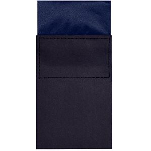 DonDon Mouchoir carré Pochette de costume pour homme pré-plié sur carton avec taille ajustable bleu nocturne - Publicité DonDon Mouchoir carré Pochette de costume pour homme pré-plié sur carton avec taille ajustable bleu nocturne - Publicité