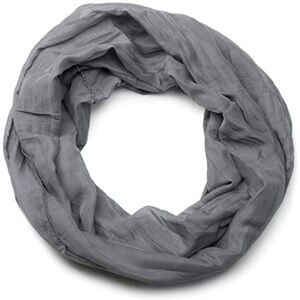 styleBREAKER écharpe tube légère unie, écharpe d'été soyeuse, foulard unisexe uni , couleur:Gris foncé - Publicité styleBREAKER écharpe tube légère unie, écharpe d'été soyeuse, foulard unisexe uni , couleur:Gris foncé - Publicité