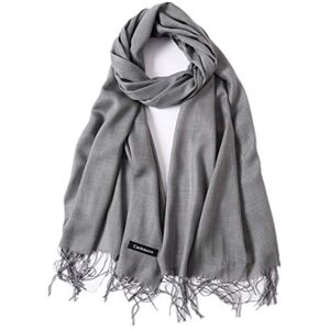 freesiom Echarpe Unisexe Homme Femme Hiver Chaude Longue Couleur Uni Frange Châle Foulard Tour Cache Cou Mode Simple Elegant Douce Automne Cadeau Anniversaire Noel (Gris) - Publicité freesiom Echarpe Unisexe Homme Femme Hiver Chaude Longue Couleur Uni Frange Châle Foulard Tour Cache Cou Mode Simple Elegant Douce Automne Cadeau Anniversaire Noel (Gris) - Publicité
