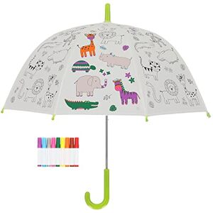 Esschert Design Parapluie pour enfants avec animaux de la jungle PiY à colorier - Publicité Esschert Design Parapluie pour enfants avec animaux de la jungle PiY à colorier - Publicité