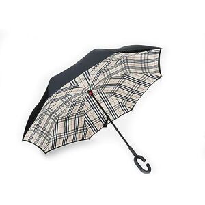 QIUNI Parapluie inversé non tenant pour voiture double couche plus grand parapluie de voiture ensoleillée de type C pliant longue poignée, 1 - Publicité QIUNI Parapluie inversé non tenant pour voiture double couche plus grand parapluie de voiture ensoleillée de type C pliant longue poignée, 1 - Publicité