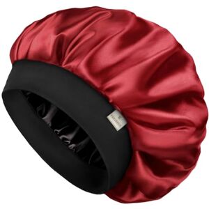 Yanibest Bonnet pour hommes Bonnet de sommeil double couche en satin pour femmes noires Cheveux bouclés Bonnet de sommeil, rouge bordeaux, taille unique - Publicité Yanibest Bonnet pour hommes Bonnet de sommeil double couche en satin pour femmes noires Cheveux bouclés Bonnet de sommeil, rouge bordeaux, taille unique - Publicité