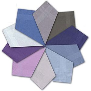 2Cozee 12 Mouchoirs Bordés en Satin Teint pour Hommes 100% coton - Publicité 2Cozee 12 Mouchoirs Bordés en Satin Teint pour Hommes 100% coton - Publicité