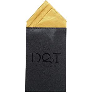 DQT Mouchoir carré pré-plié en satin uni pour homme, doré, taille unique - Publicité DQT Mouchoir carré pré-plié en satin uni pour homme, doré, taille unique - Publicité