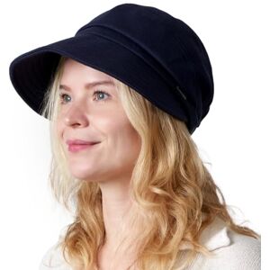 CHARM Chapeau Femme Soleil Casquette Visiere Chapeau Cloche Pliable Protection Anti UV Capeline Bord Large Gavroche Queue De Cheval Accessoire Plein Air Navy - Publicité CHARM Chapeau Femme Soleil Casquette Visiere Chapeau Cloche Pliable Protection Anti UV Capeline Bord Large Gavroche Queue De Cheval Accessoire Plein Air Navy - Publicité