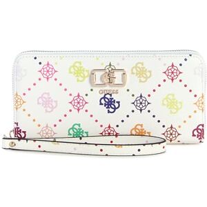 Guess Porte-Monnaie Emelie Logo SLG Zip Around Wallet Multi Logo Blanc - Publicité Guess Porte-Monnaie Emelie Logo SLG Zip Around Wallet Multi Logo Blanc - Publicité
