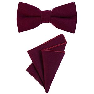 DonDon Hommes noeud papillon 12 x 6 cm lié longueur réglable et mouchoir 23 x 23 x 23 cm couleur coton assorti baie - Publicité DonDon Hommes noeud papillon 12 x 6 cm lié longueur réglable et mouchoir 23 x 23 x 23 cm couleur coton assorti baie - Publicité