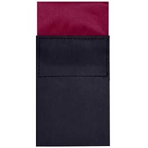 DonDon Mouchoir carré Pochette de costume pour homme pré-plié sur carton avec taille ajustable bordeaux - Publicité DonDon Mouchoir carré Pochette de costume pour homme pré-plié sur carton avec taille ajustable bordeaux - Publicité