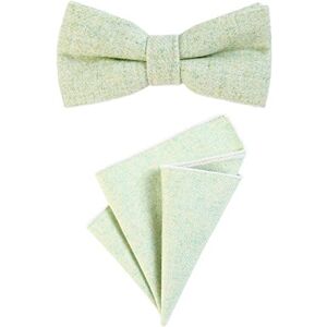 DonDon Hommes noeud papillon 12 x 6 cm lié longueur réglable et mouchoir 23 x 23 x 23 cm couleur coton assorti vert clair - Publicité DonDon Hommes noeud papillon 12 x 6 cm lié longueur réglable et mouchoir 23 x 23 x 23 cm couleur coton assorti vert clair - Publicité