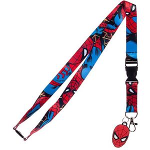 Bioworld Marvel Spider Man Lanyard with Mask Charm and ID Sleeve - Publicité Bioworld Marvel Spider Man Lanyard with Mask Charm and ID Sleeve - Publicité