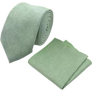 DB Dickie Bow Ensemble cravate et carré de poche en coton mélangé pour homme, vert sauge, Tie Length: 145cm. Pocket Square: 23cm x 23cm - Publicité DB Dickie Bow Ensemble cravate et carré de poche en coton mélangé pour homme, vert sauge, Tie Length: 145cm. Pocket Square: 23cm x 23cm - Publicité