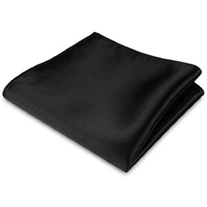 Bodhi2000 Mouchoir de poche carré en satin imitation soie pour homme pour fête de mariage Noir Taille Unique - Publicité Bodhi2000 Mouchoir de poche carré en satin imitation soie pour homme pour fête de mariage Noir Taille Unique - Publicité