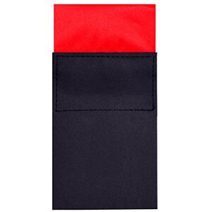 DonDon Mouchoir carré Pochette de costume pour homme pré-plié sur carton avec taille ajustable rouge - Publicité DonDon Mouchoir carré Pochette de costume pour homme pré-plié sur carton avec taille ajustable rouge - Publicité