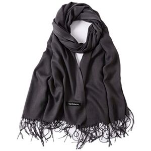 freesiom Echarpe Unisexe Homme Femme Hiver Chaude Longue Couleur Uni Frange Châle Foulard Tour Cache Cou Mode Simple Elegant Douce Automne Cadeau Anniversaire Noel (Gris Fonce) - Publicité freesiom Echarpe Unisexe Homme Femme Hiver Chaude Longue Couleur Uni Frange Châle Foulard Tour Cache Cou Mode Simple Elegant Douce Automne Cadeau Anniversaire Noel (Gris Fonce) - Publicité