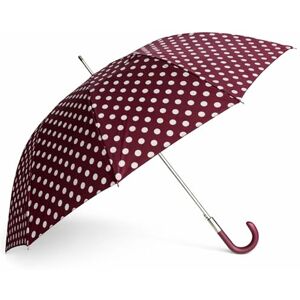 Chussol Parapluie renforcé à 16 baleines anti-vent, ouverture automatique, manche incurvé en caoutchouc, Bordeaux, avec des branches - Publicité Chussol Parapluie renforcé à 16 baleines anti-vent, ouverture automatique, manche incurvé en caoutchouc, Bordeaux, avec des branches - Publicité