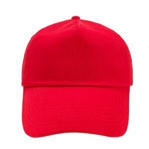 4sold Casquette Unisexe Broderie Coton Baseball Cap GarçOns Filles Snapback Hip Hop Flat Hat Bonnet (Bright Red) - Publicité