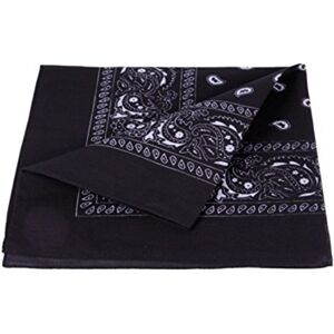 PURECITY©® Bandana Original Paisley 100% Coton Foulard Qualité Supérieure/Unité/Lot de 6 / Lot de 12 / 52cm x 52 cm/Tendance Accessoire de Mode Nouvelle Collection (4# Noir) - Publicité PURECITY©® Bandana Original Paisley 100% Coton Foulard Qualité Supérieure/Unité/Lot de 6 / Lot de 12 / 52cm x 52 cm/Tendance Accessoire de Mode Nouvelle Collection (4# Noir) - Publicité