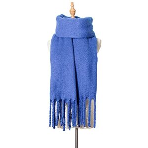 HIHELO Écharpes pour femmes écharpe d'hiver épaisse chaude douce châle écharpe bleu roi, bleu - Publicité HIHELO Écharpes pour femmes écharpe d'hiver épaisse chaude douce châle écharpe bleu roi, bleu - Publicité