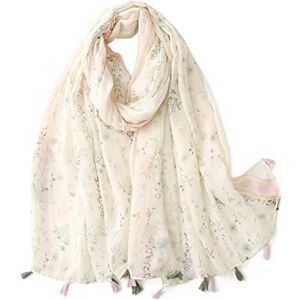 LumiSyne Voile Écharpe Femme Imprimé Floral Plante Motif Géométrique Avec Gland Bicolore Châle Transparent Léger Étole Longue Douce Foulard - Publicité LumiSyne Voile Écharpe Femme Imprimé Floral Plante Motif Géométrique Avec Gland Bicolore Châle Transparent Léger Étole Longue Douce Foulard - Publicité