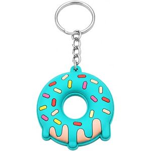 Promotech Porte-clés amusant en caoutchouc Doughnut : le cadeau parfait pour les gourmands de tous âges │Cadeau│Adultes│Enfants, Blue Doughnut, taille unique - Publicité Promotech Porte-clés amusant en caoutchouc Doughnut : le cadeau parfait pour les gourmands de tous âges │Cadeau│Adultes│Enfants, Blue Doughnut, taille unique - Publicité