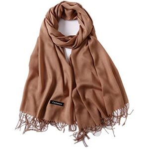 freesiom Echarpe Unisexe Homme Femme Hiver Chaude Longue Couleur Uni Frange Châle Foulard Tour Cache Cou Mode Simple Elegant Douce Automne Cadeau Anniversaire Noel (Marron Fonce) - Publicité freesiom Echarpe Unisexe Homme Femme Hiver Chaude Longue Couleur Uni Frange Châle Foulard Tour Cache Cou Mode Simple Elegant Douce Automne Cadeau Anniversaire Noel (Marron Fonce) - Publicité