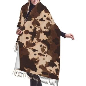 VCzsdff Écharpe élégante en cuir de vache marron pour l'automne et l'hiver Châles et châles de Noël pour femme pour toutes les saisons - Publicité VCzsdff Écharpe élégante en cuir de vache marron pour l'automne et l'hiver Châles et châles de Noël pour femme pour toutes les saisons - Publicité