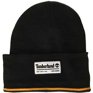 Timberland Men's Long Patch Beanie, Black, One Size - Publicité Timberland Men's Long Patch Beanie, Black, One Size - Publicité