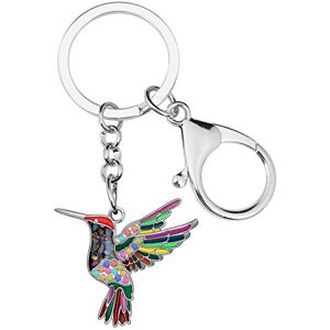 WEVENI Émail Alliage Cristal Colibri Porte-clés Oiseaux Charms pour les Femme Filles Sac Portefeuille de Voiture (Floral) - Publicité WEVENI Émail Alliage Cristal Colibri Porte-clés Oiseaux Charms pour les Femme Filles Sac Portefeuille de Voiture (Floral) - Publicité