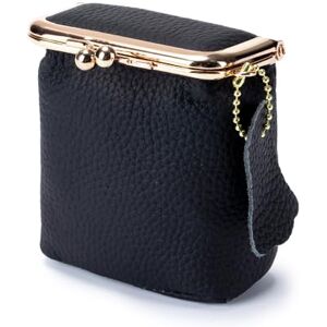 GYJZZW Mini boîte à bijoux en cuir véritable et portefeuille vintage pour femme – Porte-monnaie de voyage compact, organiseur de rangement pour rouge à lèvres, pochette rétro en cuir, Noir - Publicité GYJZZW Mini boîte à bijoux en cuir véritable et portefeuille vintage pour femme – Porte-monnaie de voyage compact, organiseur de rangement pour rouge à lèvres, pochette rétro en cuir, Noir - Publicité