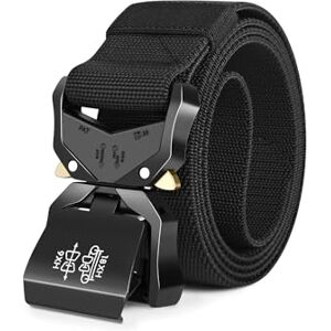 Leskyair Ceinture Tactique pour Hommes, Ceinture Militaire de Travail avec Boucle à Dégagement Rapide en Métal, Cadeau avec Crochet de bouteille d'eau - Publicité Leskyair Ceinture Tactique pour Hommes, Ceinture Militaire de Travail avec Boucle à Dégagement Rapide en Métal, Cadeau avec Crochet de bouteille d'eau - Publicité